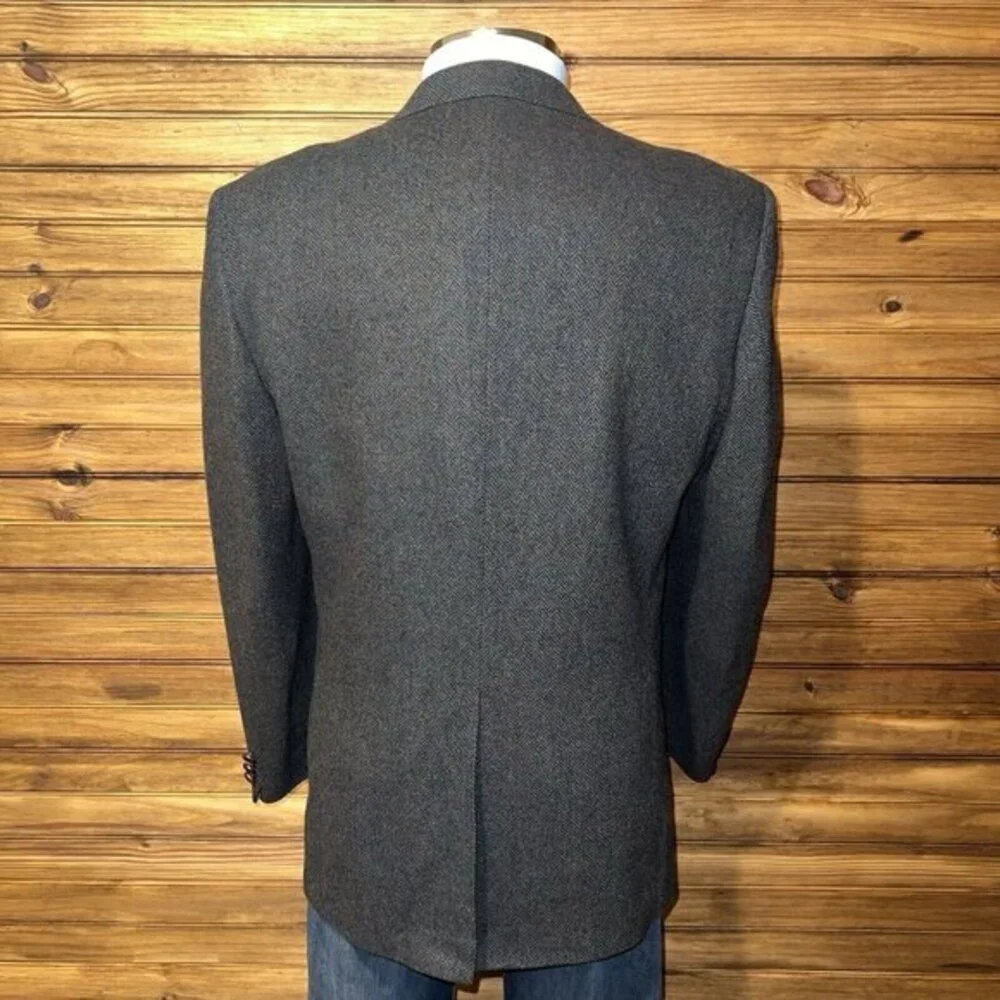 Vintage Farah Mens Blazer Sport Coat Casual 2 Button Jacket Size 44L Tweed Suits